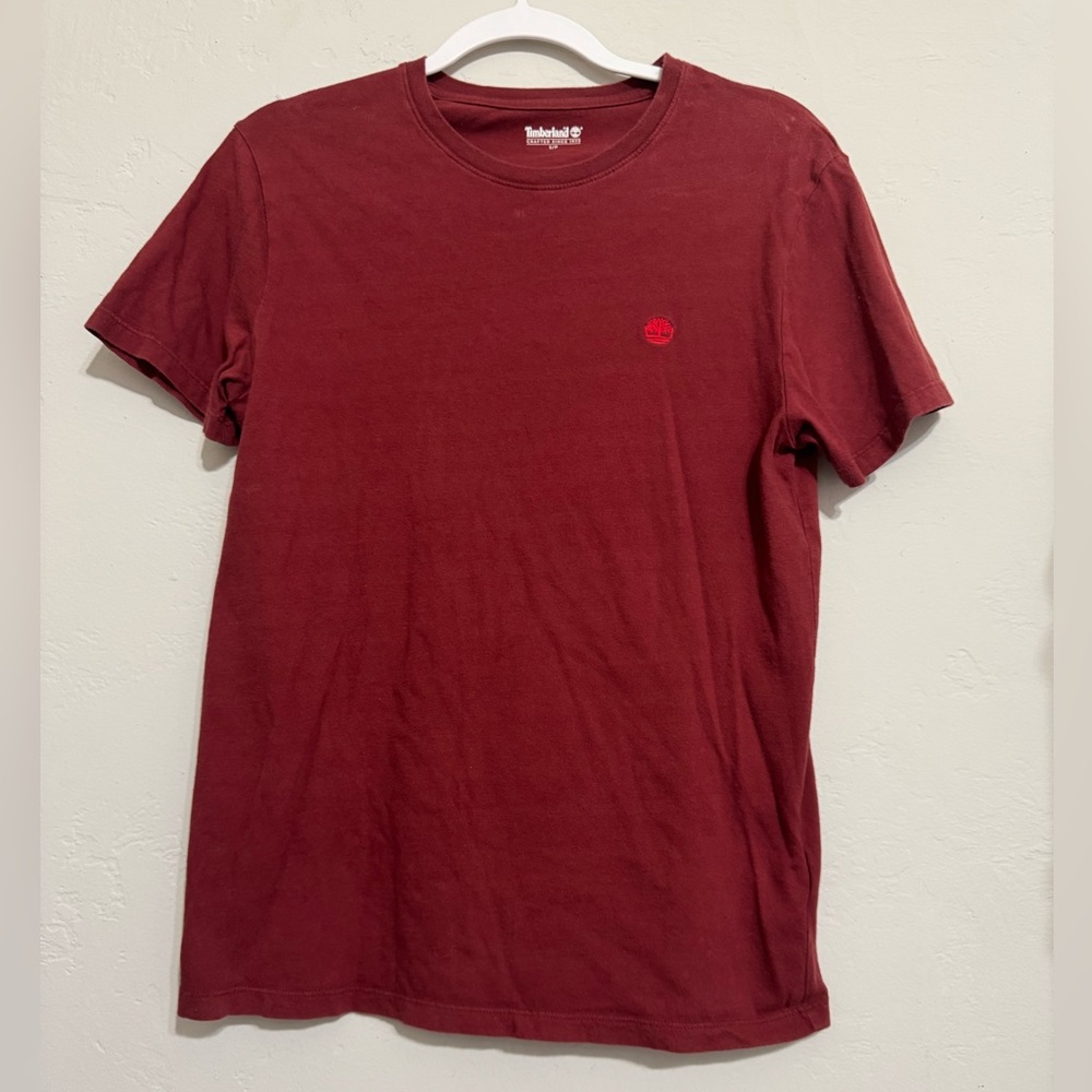 Timberland Burgundy Tee/T-shirt (S)